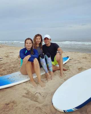 Jacqueline Alemany on a beach.